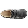 Kick Lo Velcro Junior School Shoes - Black Leather