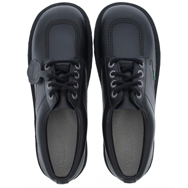 Kick Lo Womens Shoes - Black Leather