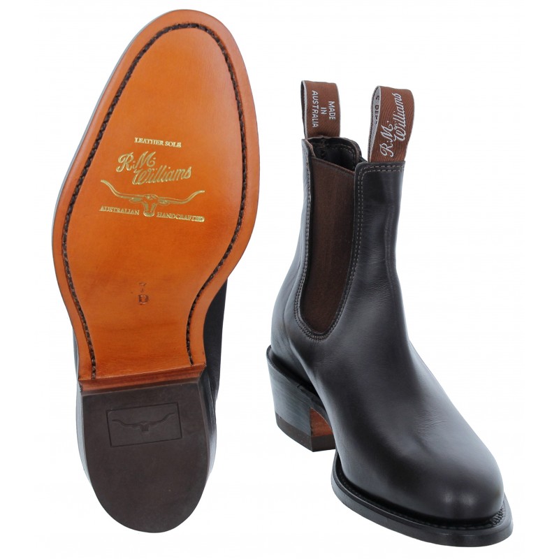 Chestnut Lady Yearling Rubber Sole Boots, R.M.Williams Chelsea Boots