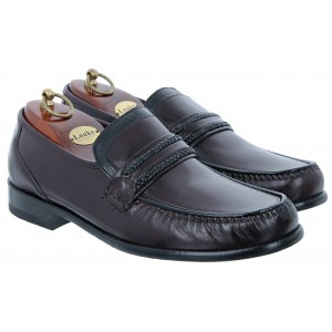 Loake Rome Shoes - Burgundy Leather