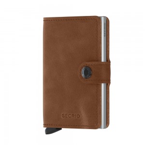 Secrid Mini Wallet Vintage- Cognac/Silver