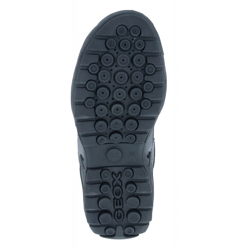 New Savage Boy J841VB School Shoes - Black Leather