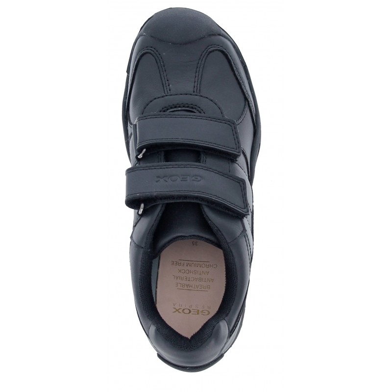 New Savage Boy J841VB School Shoes - Black Leather