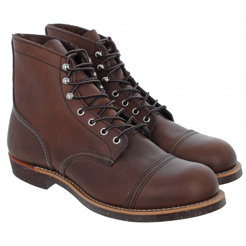 Red Wing 08111 Iron Ranger Mens Boots in Brown Leather