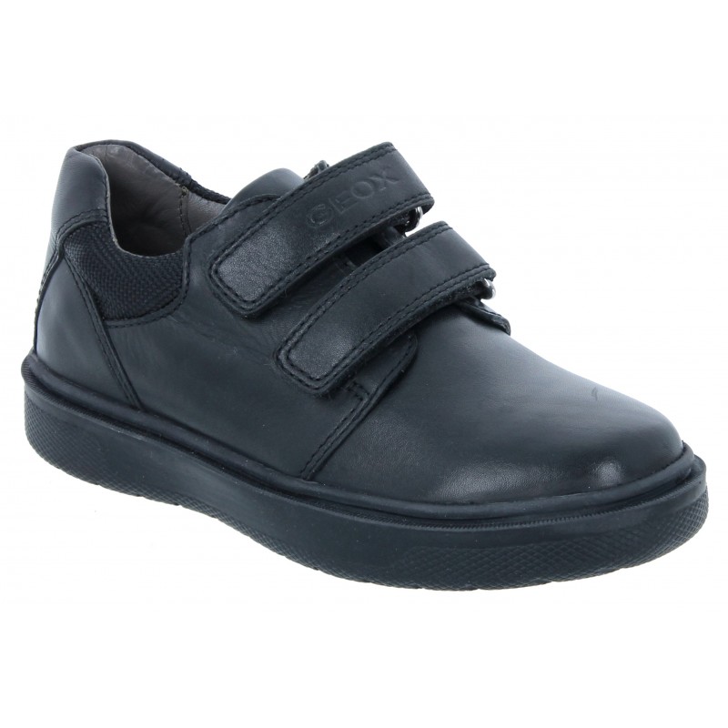 Riddock Boy J847SH School Shoes - Black Leather