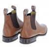 Comfort Kangaroo Craftsman Boots - Tan Bark Leather