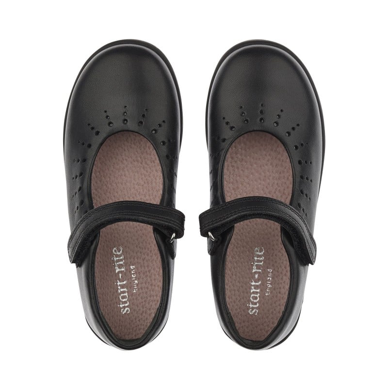 Mary Jane Shoes - Black Leather