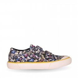 Start-Rite Meadow Canvas Shoes - Navy Floral 