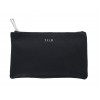 Golden Boot Leather Clutch - Black