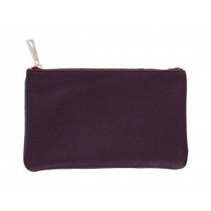 Golden Boot Leather Clutch - Burgundy Golden Boot Leather Clutch - Burgundy
