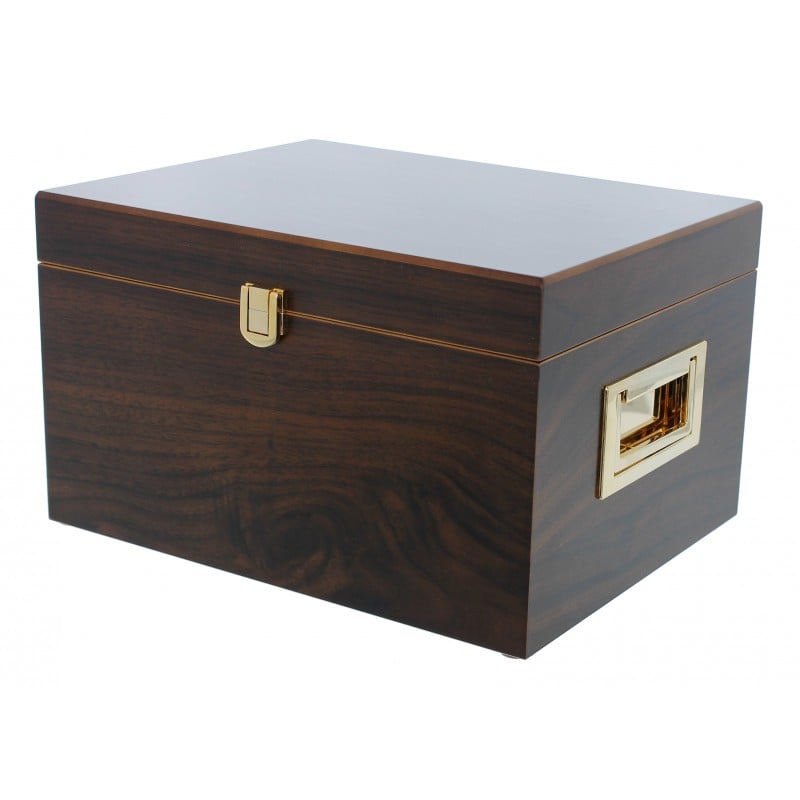 Golden Boot Valet Box With Polish - Walnut