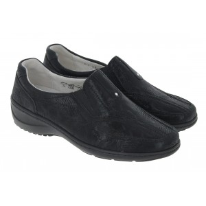 Waldlaufer Kya 607504 Shoes - Black Leather Waldlaufer Kya 607504 Shoes - Black Leather