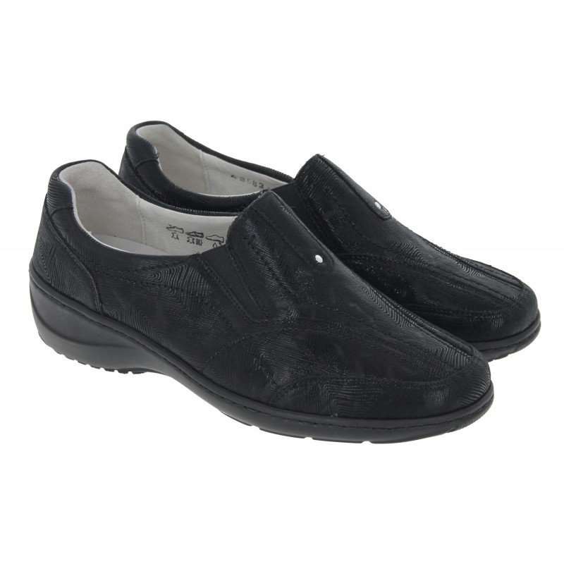 Kya 607504 Shoes - Black Leather