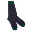 Spotted Bamboo Socks - Navy Textile