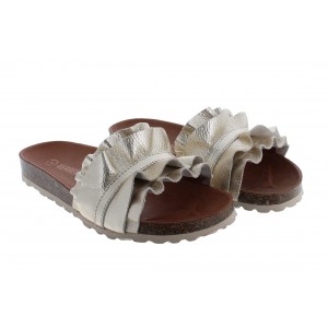 Verbenas Rocio Mules - Oro Leather Verbenas Rocio Mules - Oro Leather