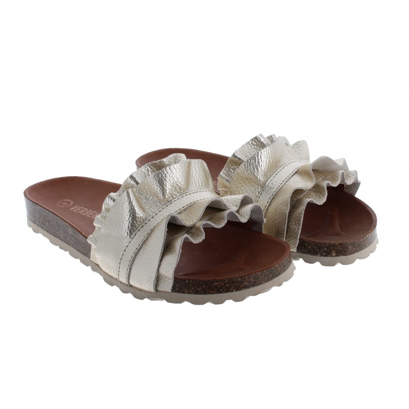 Rocio Mules - Oro Leather