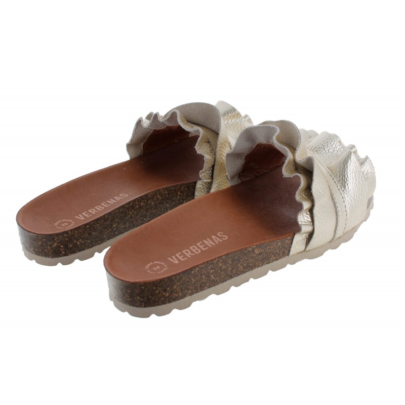 Rocio Mules - Oro Leather