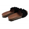 Rocio Mules - Black  Suede
