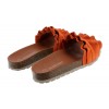Rocio Mules - Orange Suede