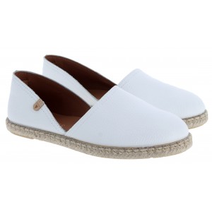 Verbenas Carmen Espadrilles - White Leather Verbenas Carmen Espadrilles - White Leather